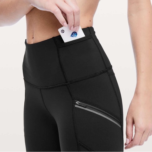 Lululemon Toasty Tech Tights Black Leggings - Picture 1 of 14